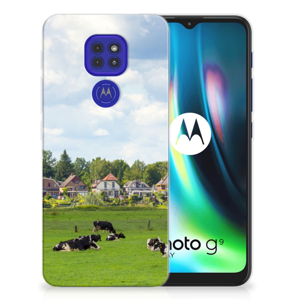 Motorola Moto G9 Play | E7 Plus TPU Hoesje Koeien B2C Telecom