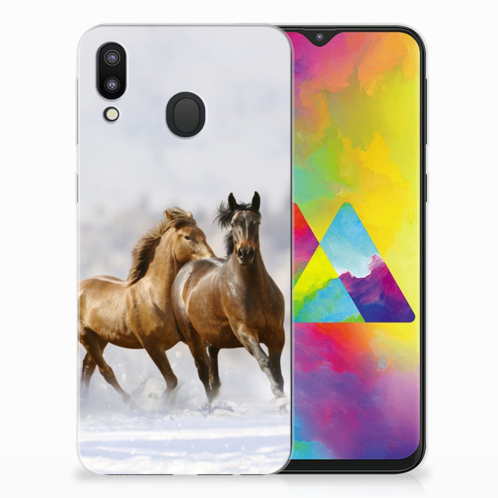 Samsung Galaxy M20 (Power) TPU Hoesje Paarden