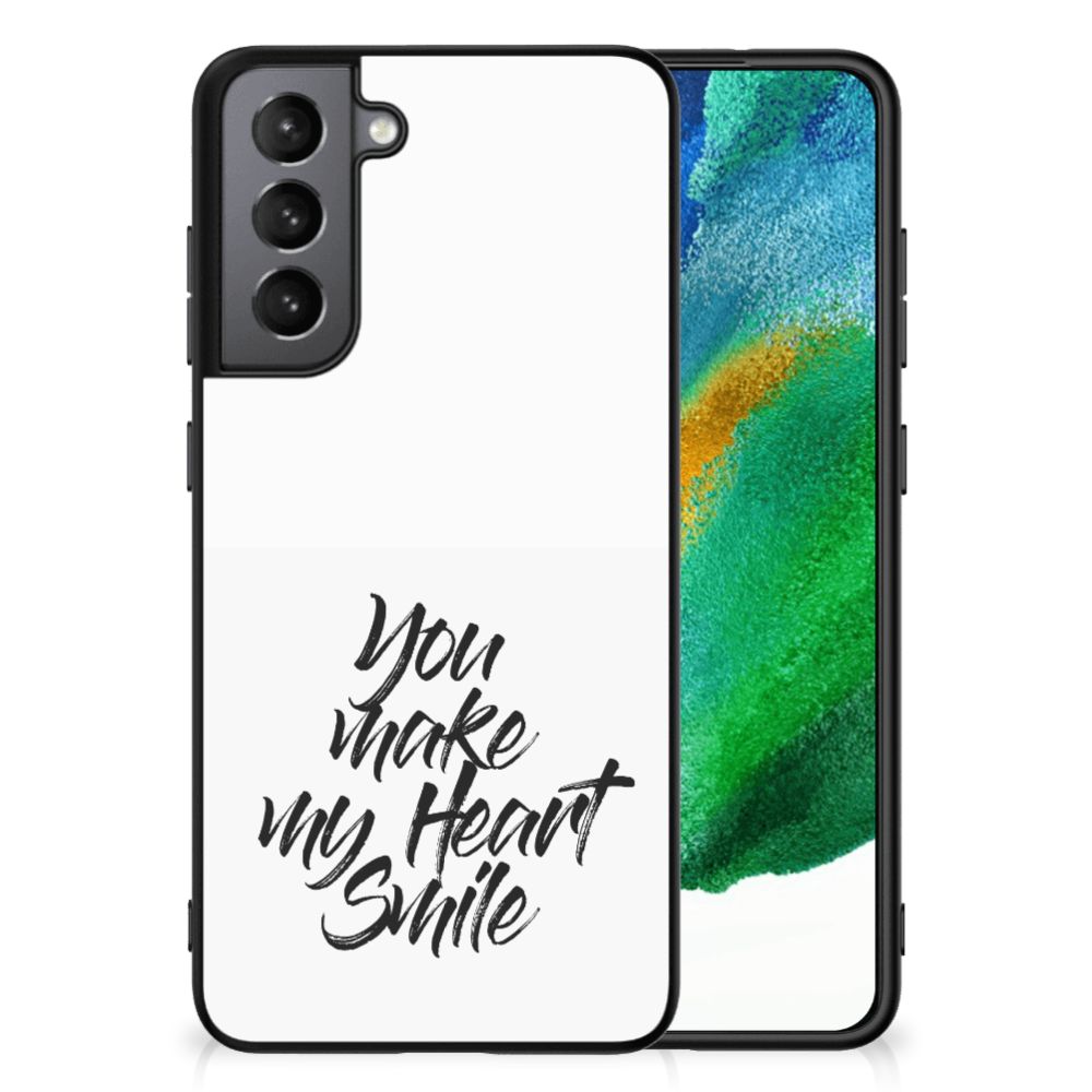 Samsung Galaxy S21FE Telefoon Hoesje met tekst Heart Smile