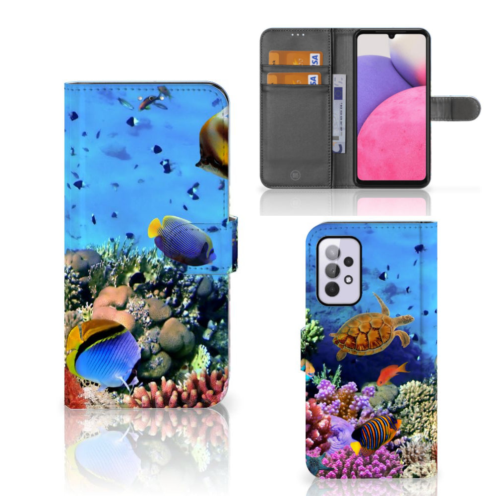 Samsung Galaxy A33 5G Telefoonhoesje met Pasjes Vissen