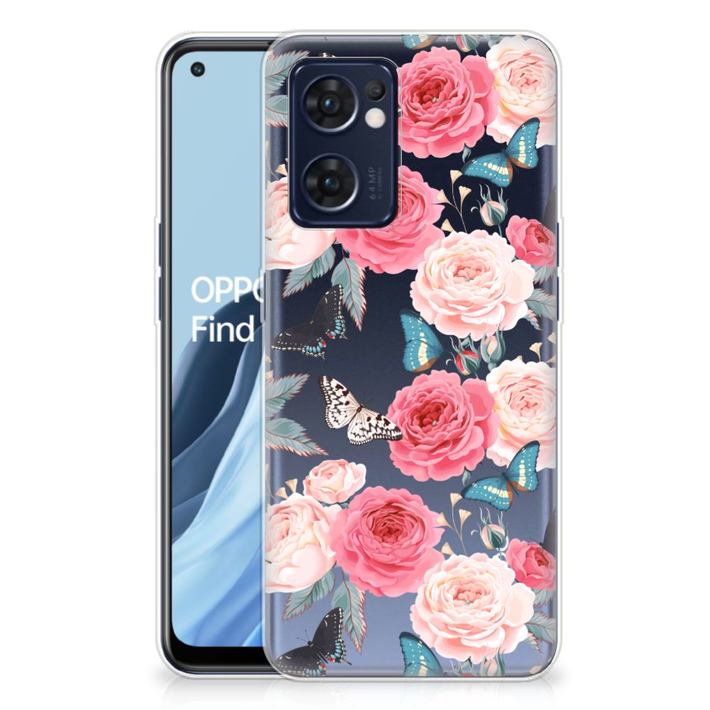 OPPO Reno 7 5G | Find X5 Lite TPU Case Butterfly Roses