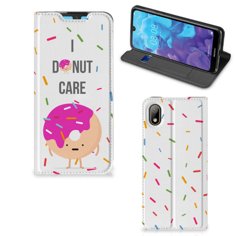 Huawei Y5 (2019) Flip Style Cover Donut Roze