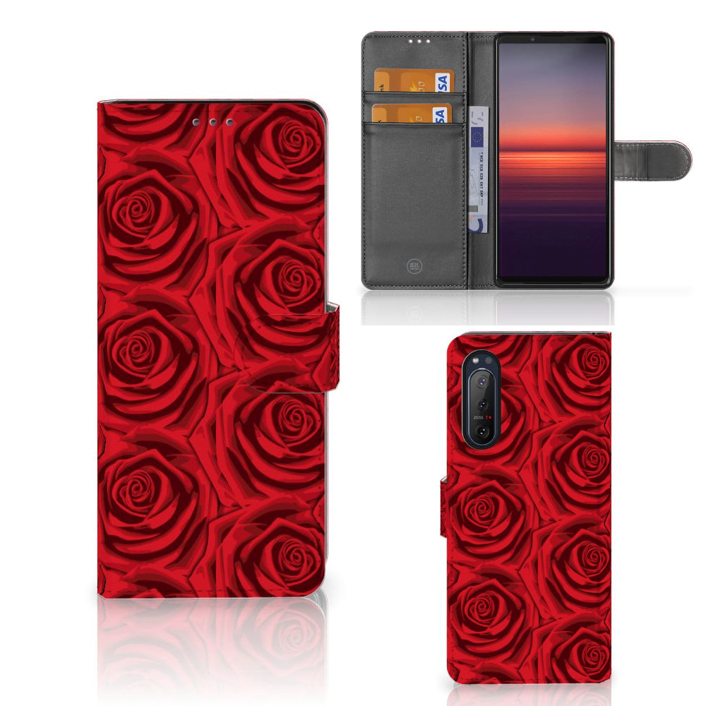 Sony Xperia 5II Hoesje Red Roses