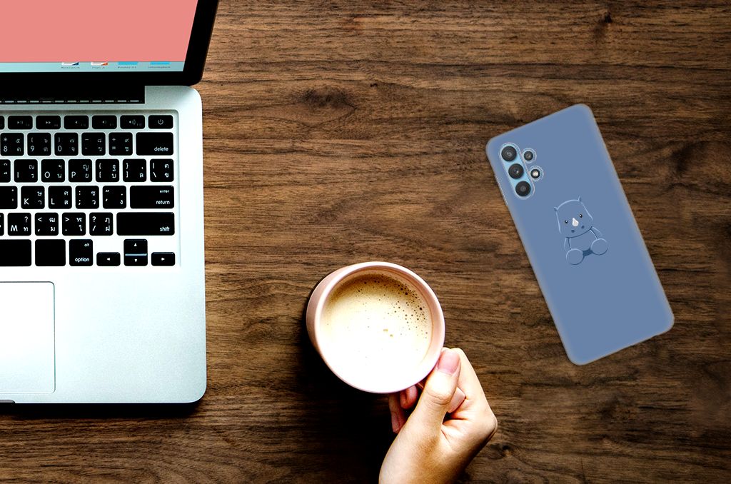 Samsung Galaxy A32 5G Telefoonhoesje met Naam Baby Rhino B2C Telecom