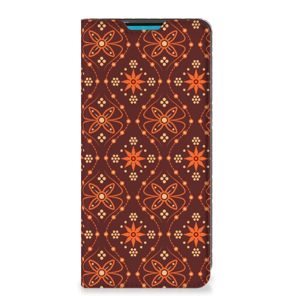 Samsung Galaxy A73 Hoesje met Magneet Batik Brown - B2C Telecom