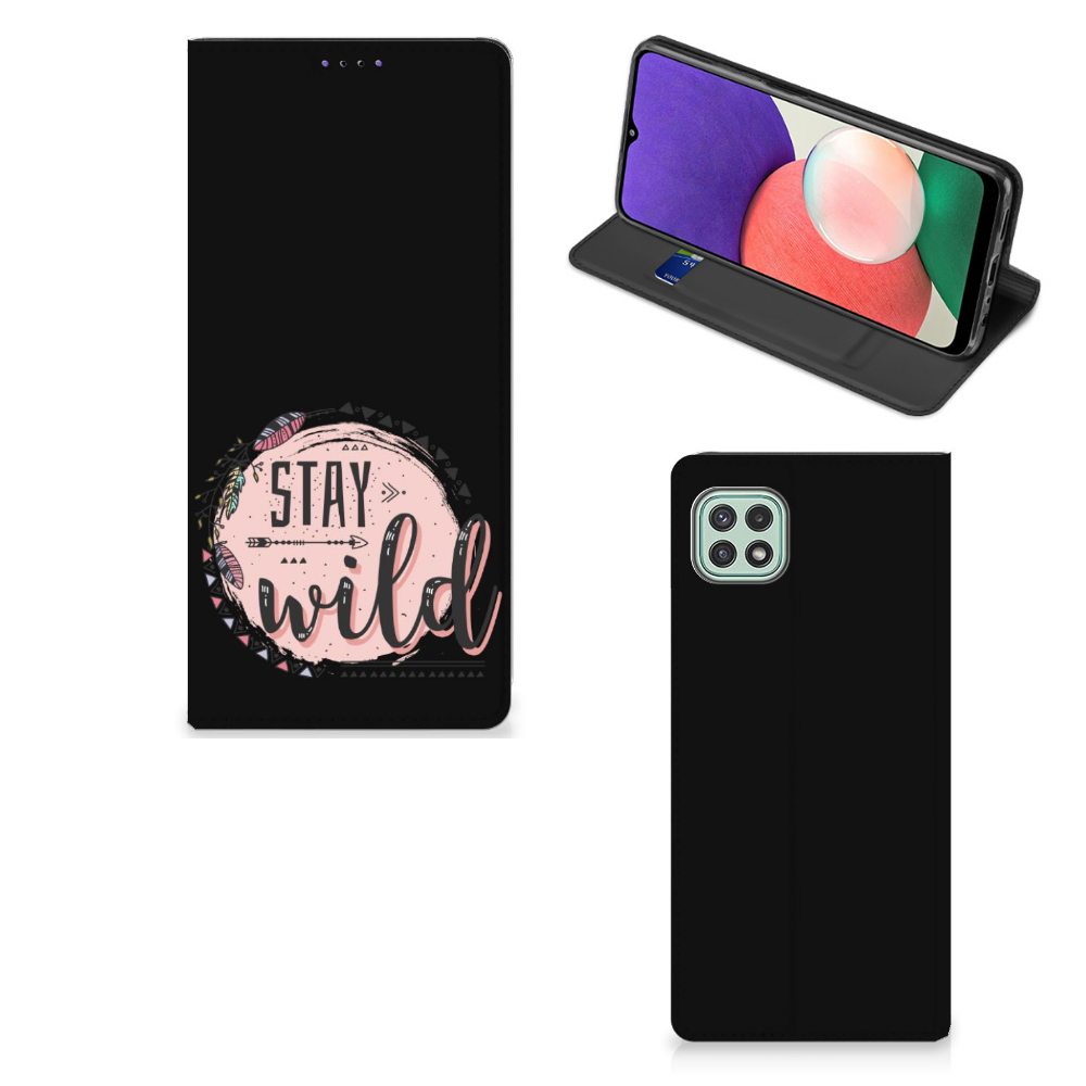 Samsung Galaxy A22 5G Magnet Case Boho Stay Wild - B2C Telecom