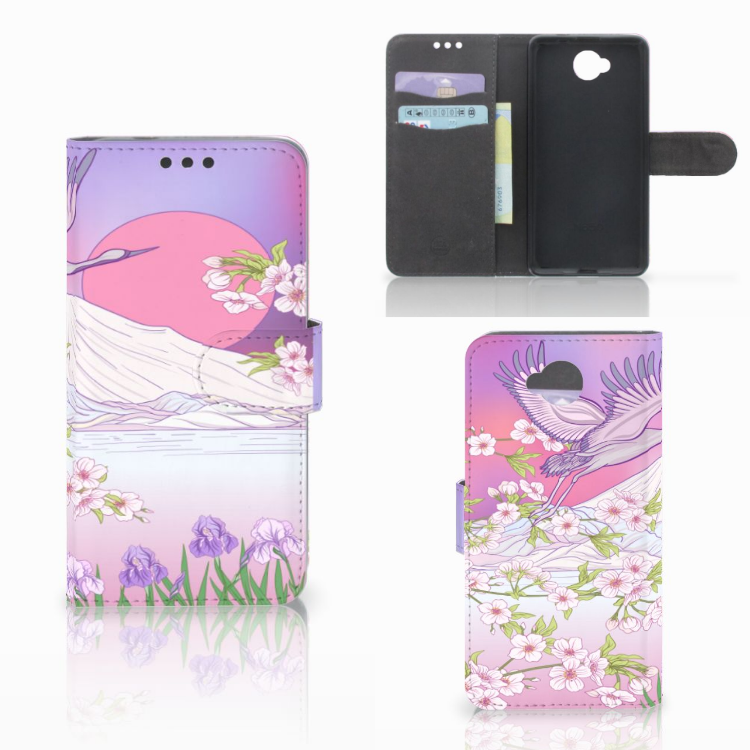 Microsoft Lumia 650 Telefoonhoesje met Pasjes Bird Flying
