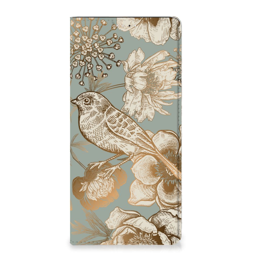 Smart Cover voor Samsung Galaxy A33 5G Vintage Bird Flowers