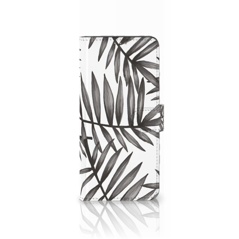 Motorola Moto G60 Hoesje Leaves Grey