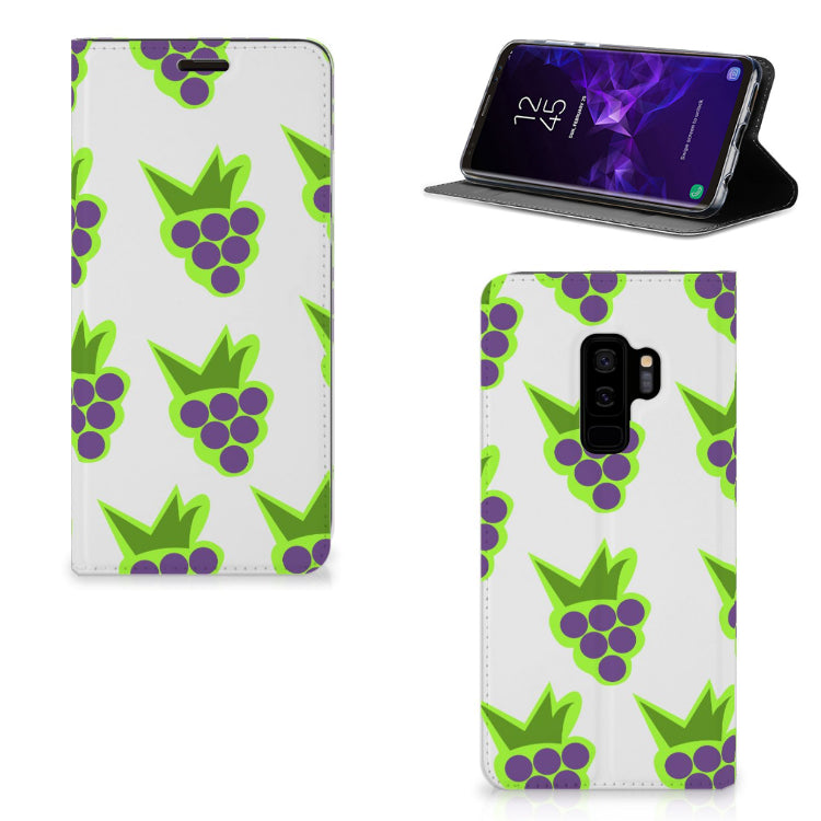 Samsung Galaxy S9 Plus Flip Style Cover Druiven