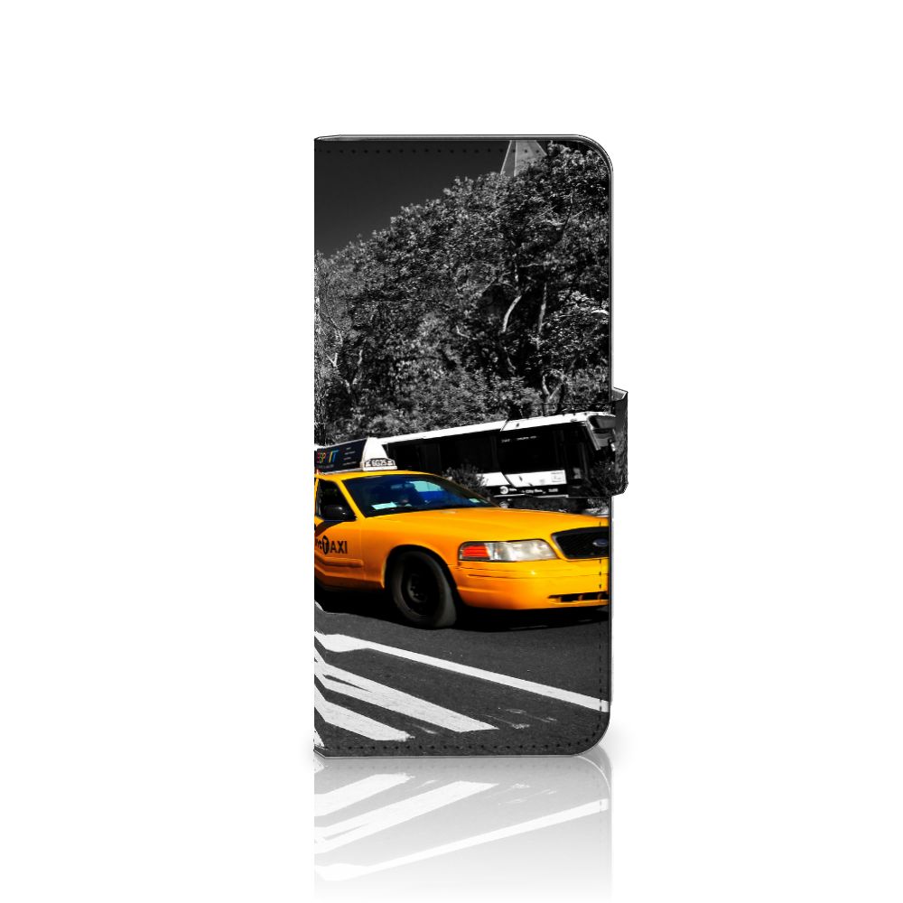 Samsung Galaxy A14 4G Flip Cover New York Taxi design with iconic yellow taxi print