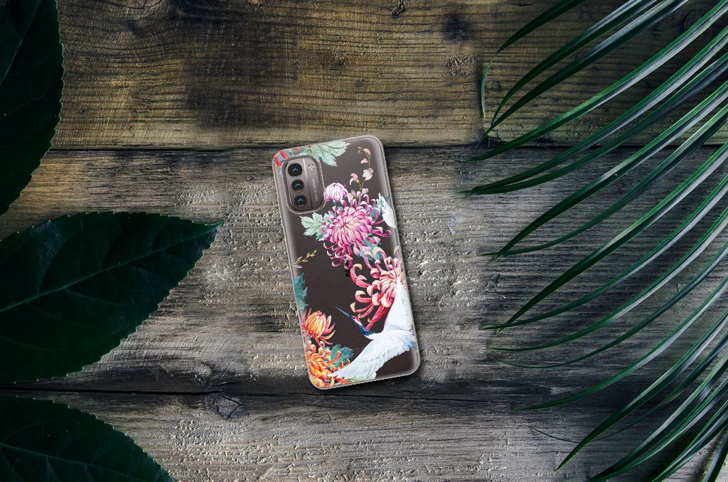 Nokia G21 | G11 TPU Hoesje Bird Flowers B2C Telecom