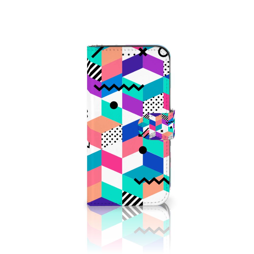 Apple iPhone 13 Book Case Blokken Kleurrijk