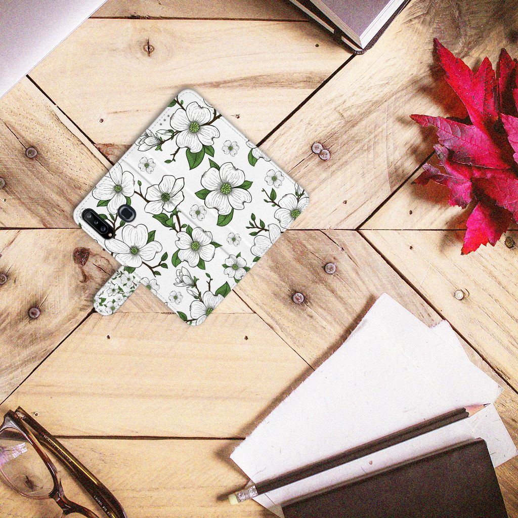 Samsung Galaxy A20s Hoesje Dogwood Flowers