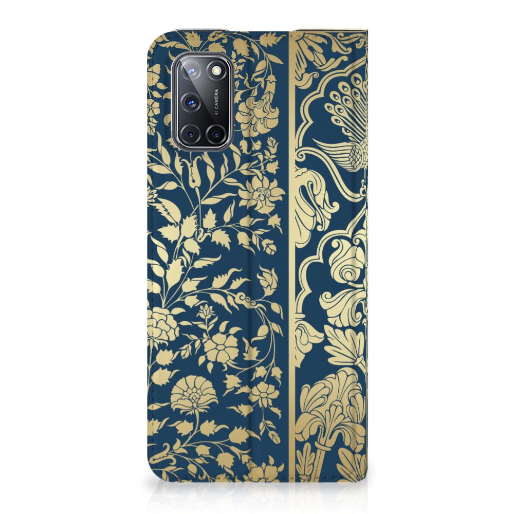 OPPO A52 | A72 Smart Cover Beige Flowers - B2C Telecom