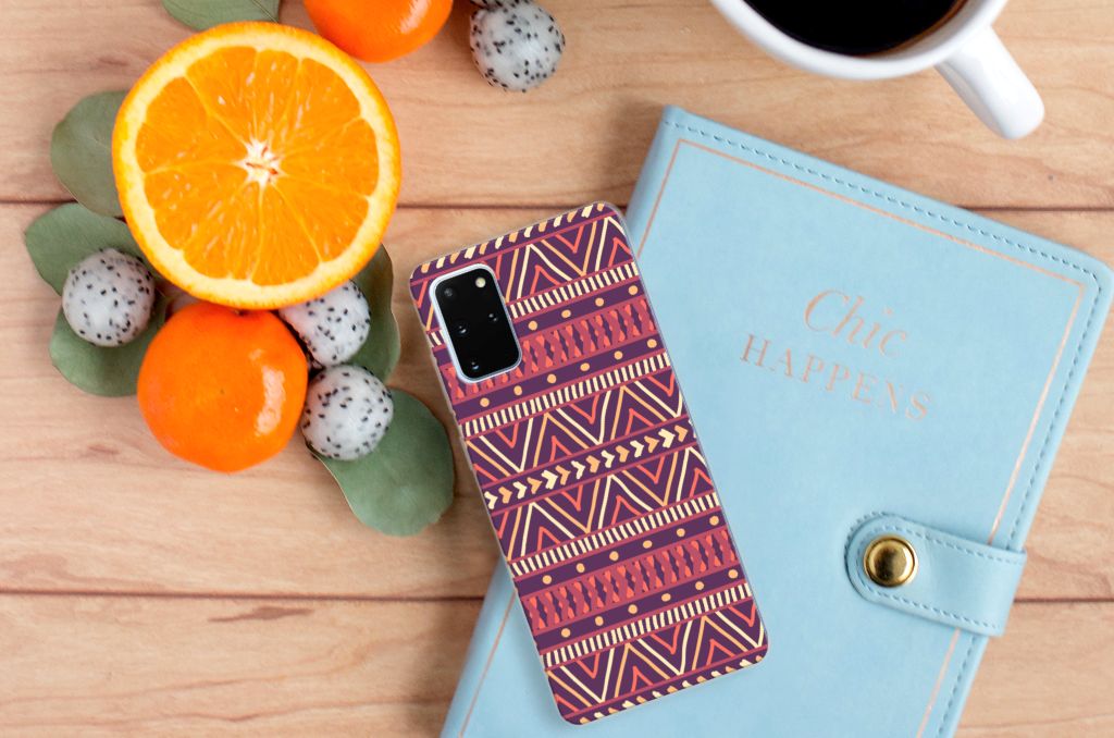 Samsung Galaxy S20 Plus TPU bumper Aztec Paars B2C Telecom