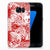 Silicone Back Case Samsung Galaxy S7 Angel Skull Rood
