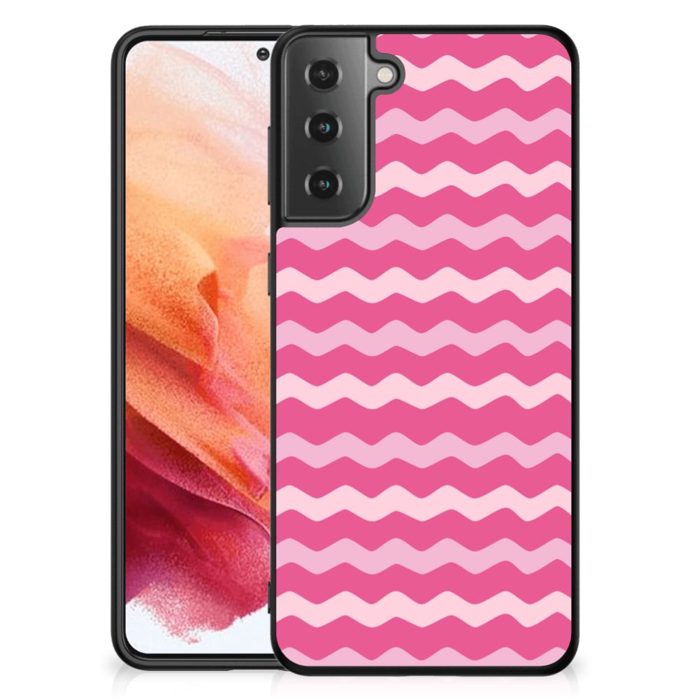 Samsung Galaxy S21 Back Case Waves Pink