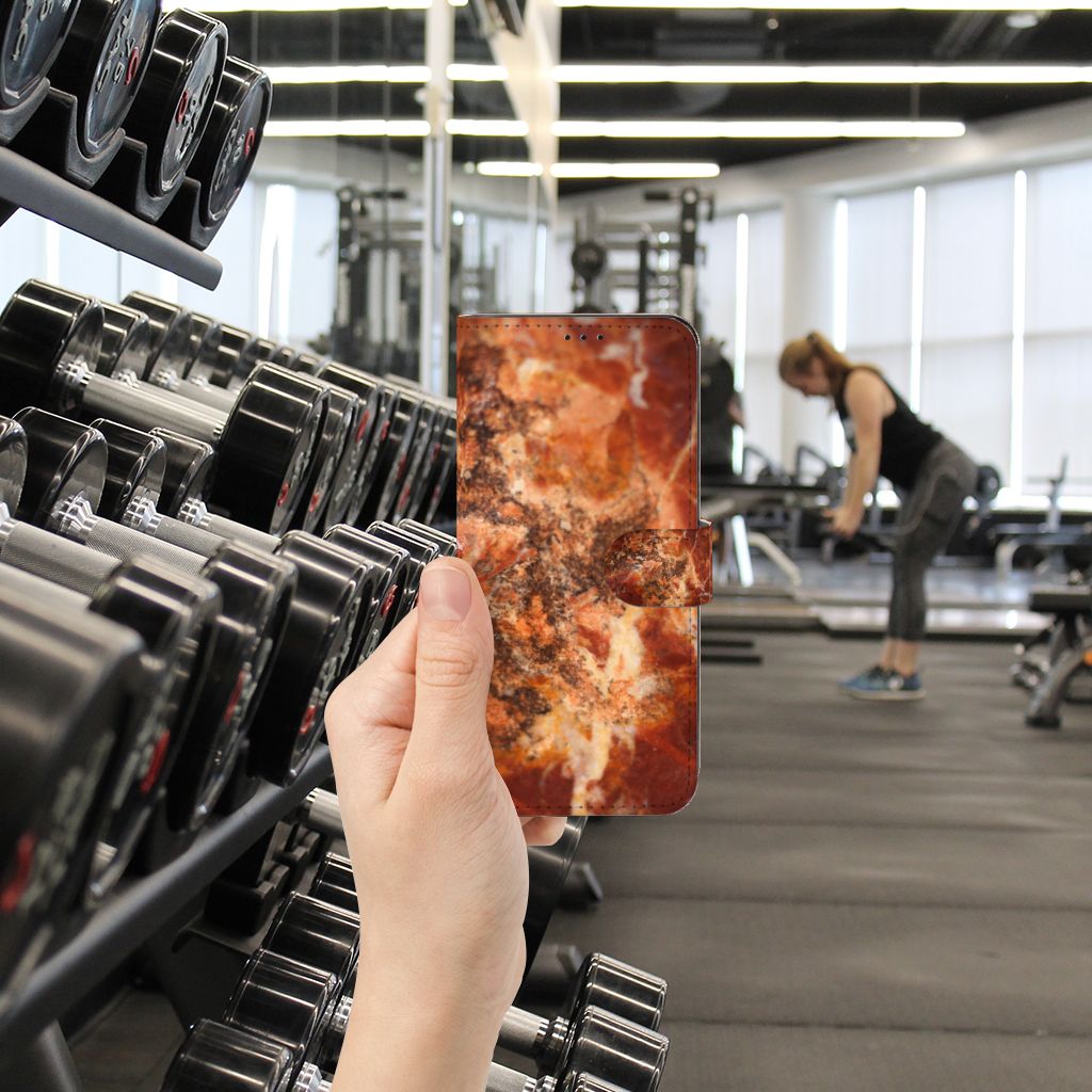 OPPO Find X5 Pro Bookcase Marmer Bruin