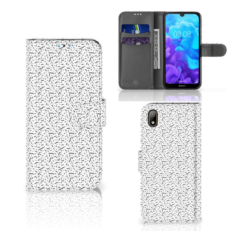 Huawei Y5 (2019) Telefoon Hoesje Stripes Dots