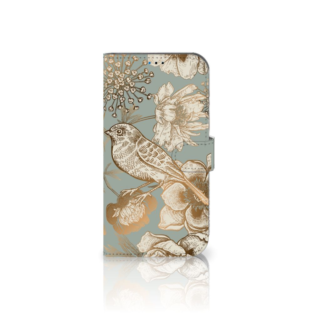 Hoesje voor iPhone 14 Pro Max Vintage Bird Flowers