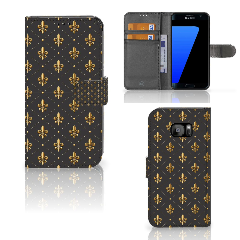 Samsung Galaxy S7 Edge Telefoon Hoesje Franse Lelie