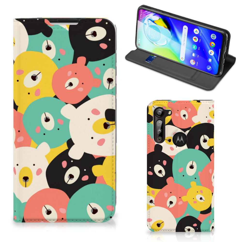 Motorola Moto G8 Power Magnet Case Bears