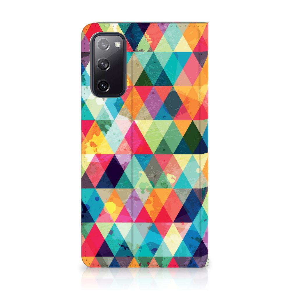 Samsung Galaxy S20 FE Hoesje met Magneet Geruit - B2C Telecom