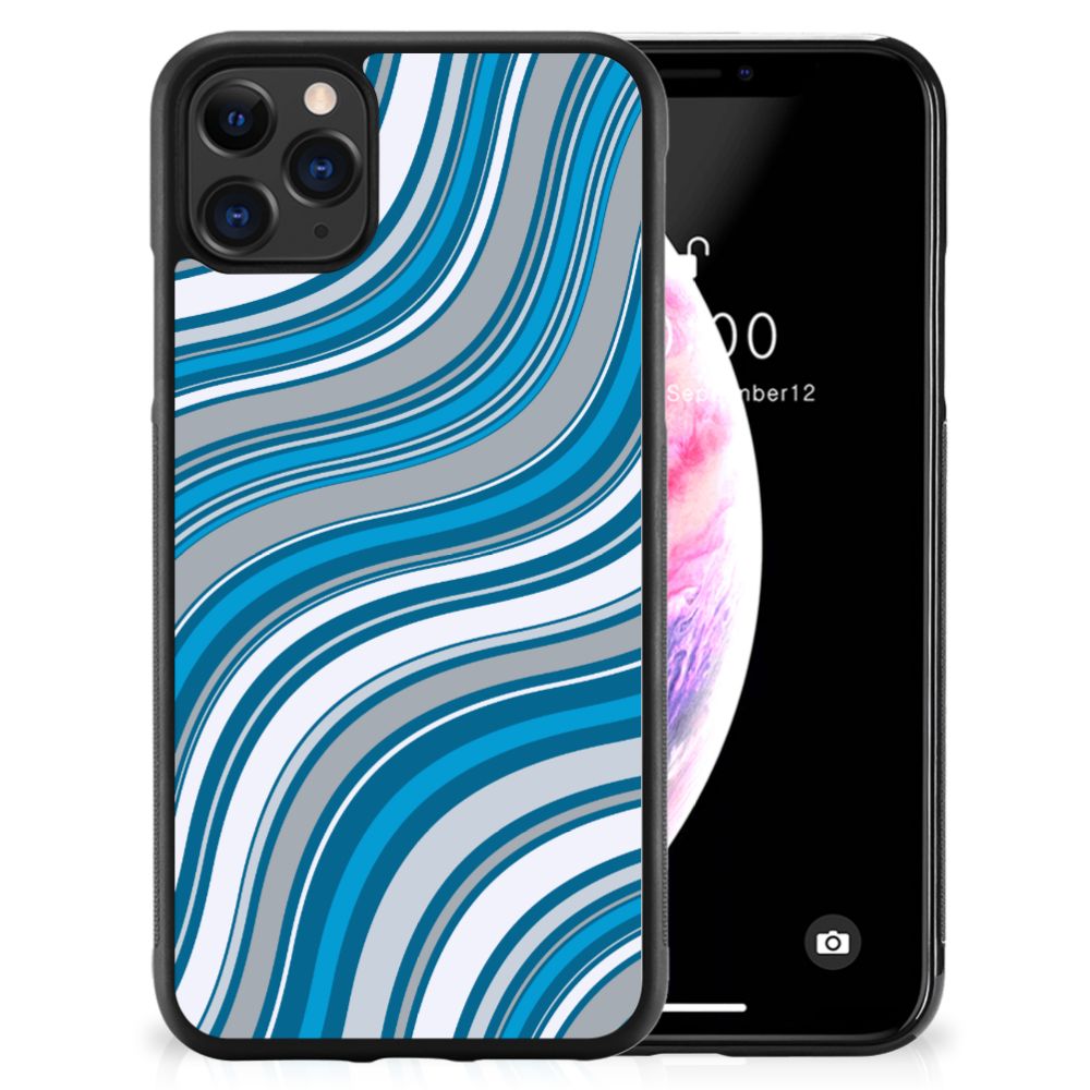 Apple iPhone 11 Pro Max Bumper Case Waves Blue B2C Telecom
