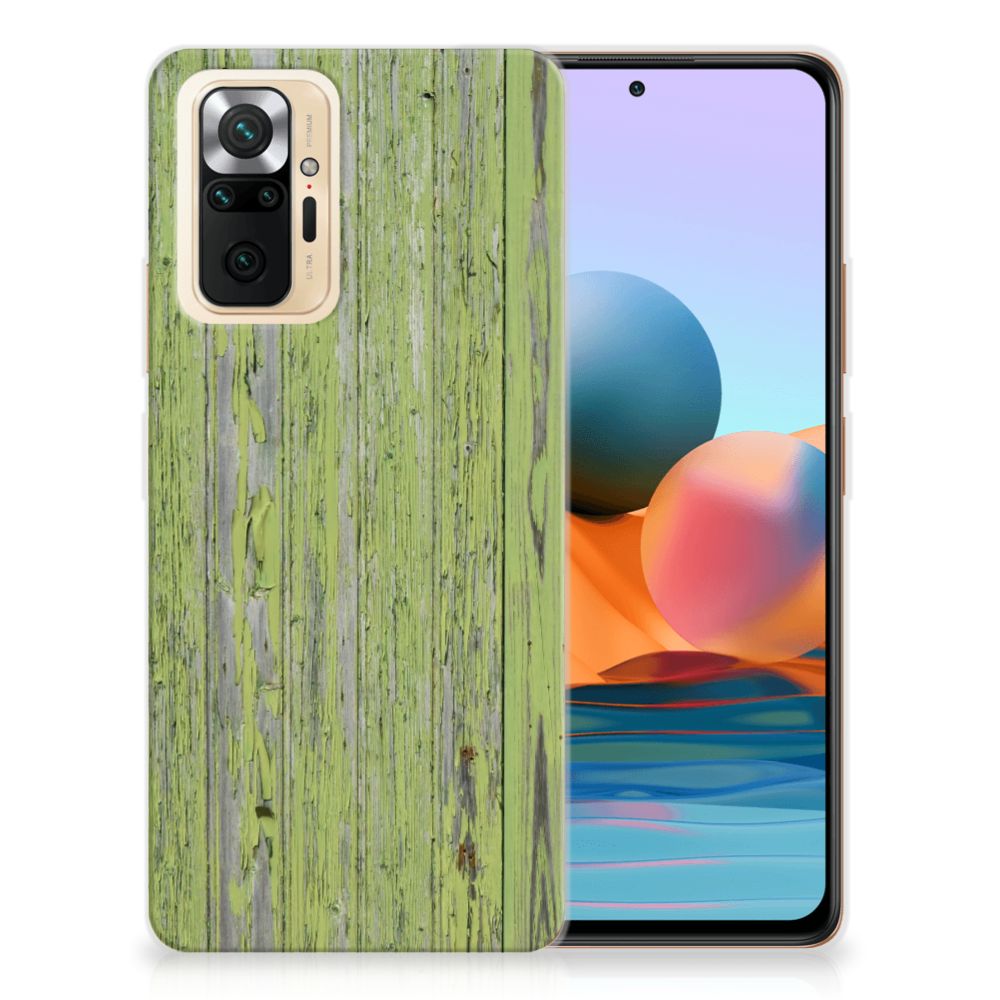 Xiaomi Redmi Note 10 Pro Bumper Hoesje Green Wood