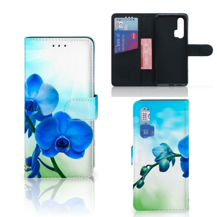 Honor 20 Pro Hoesje Orchidee Blauw - Cadeau voor je Moeder