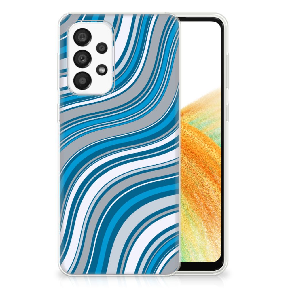 Samsung Galaxy A33 5G TPU bumper Waves Blue B2C Telecom