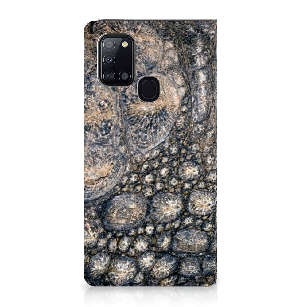 Samsung Galaxy A21s Hoesje maken Krokodillenprint - B2C Telecom