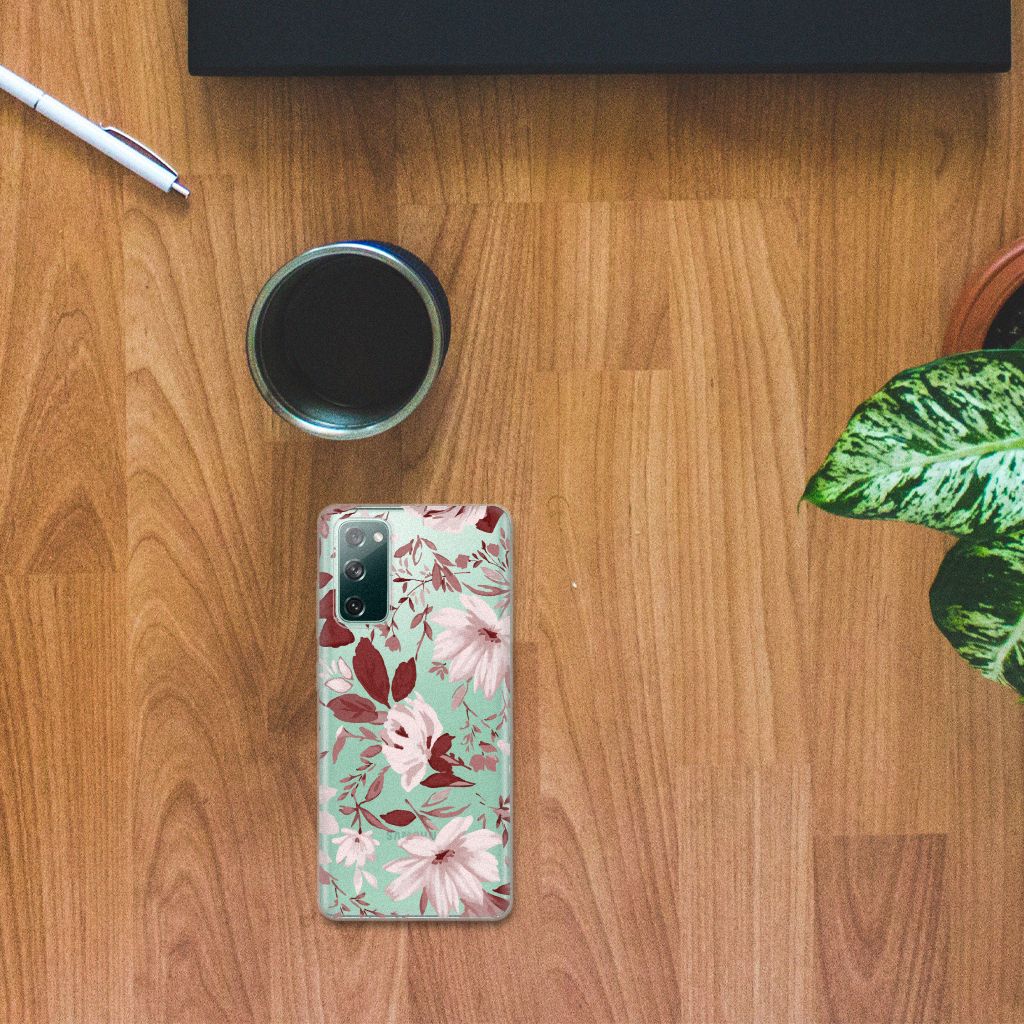 Hoesje maken Samsung Galaxy S20 FE Watercolor Flowers B2C Telecom