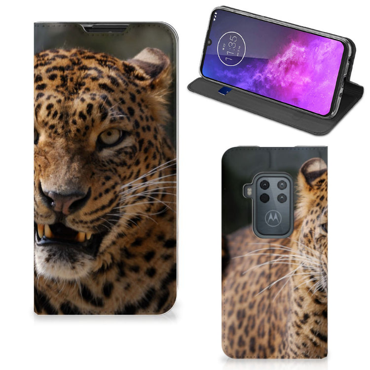 Motorola One Zoom Hoesje maken Luipaard