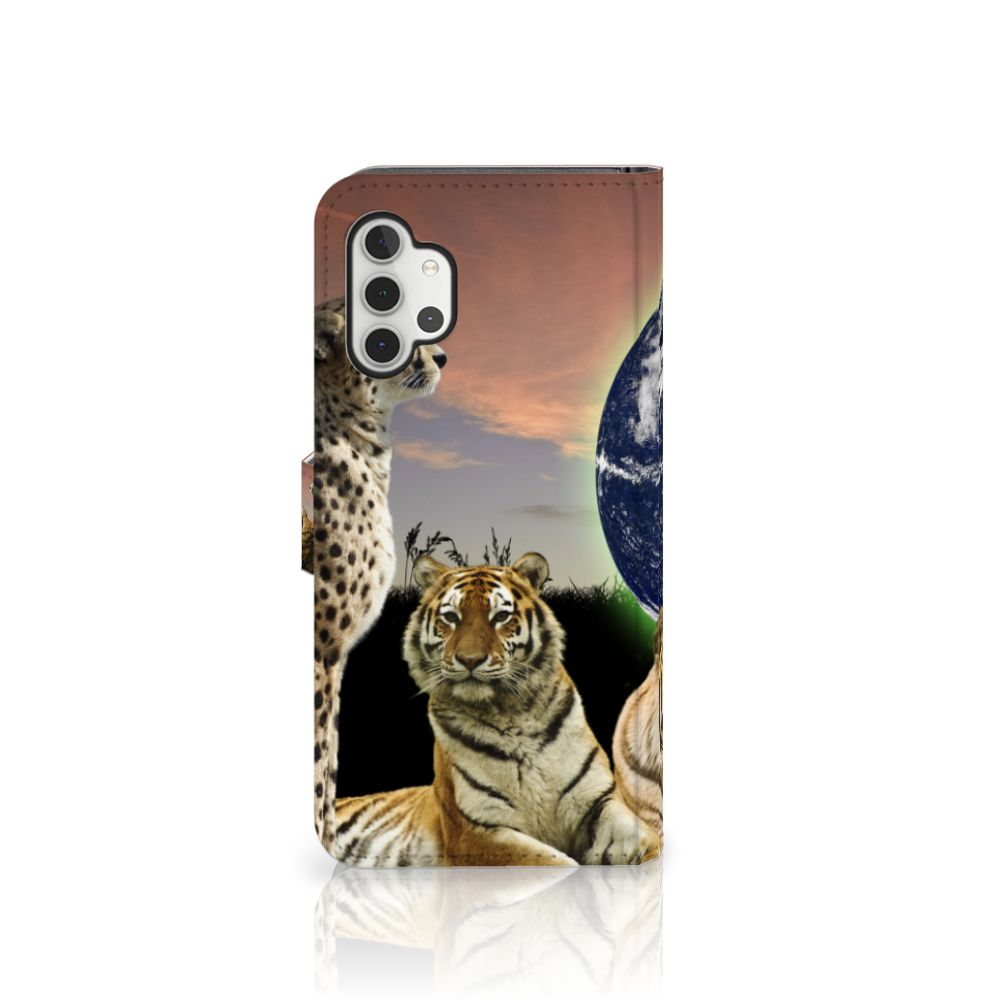 Samsung Galaxy A32 5G Telefoonhoesje met Pasjes Roofdieren