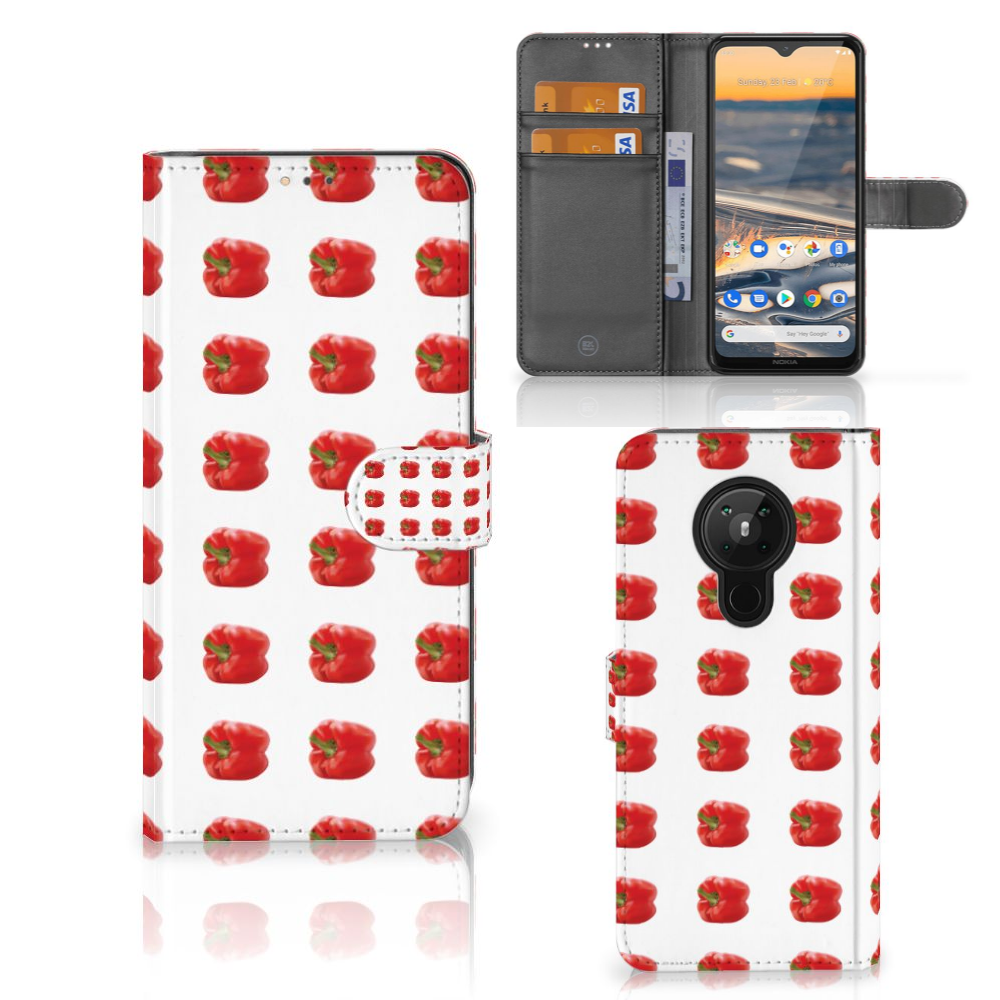 Nokia 5.3 Book Cover Paprika Red