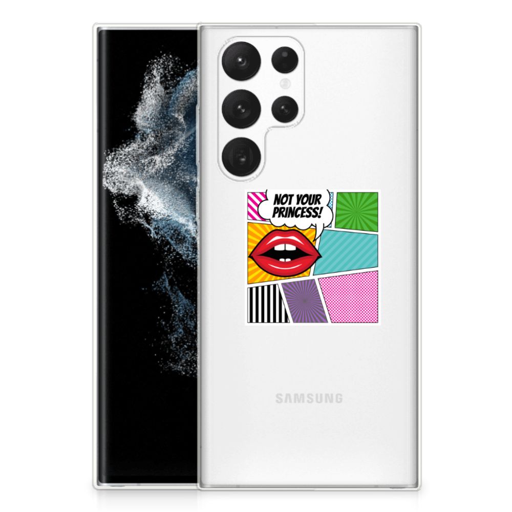 Samsung Galaxy S22 Ultra Silicone Back Cover Popart Princess