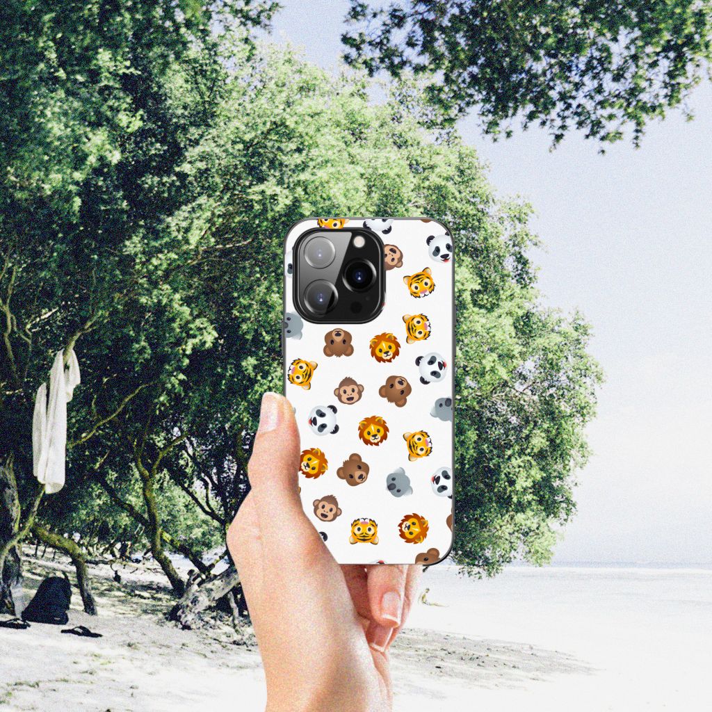 Back Case voor iPhone 14 Pro Dieren Emojis B2C Telecom