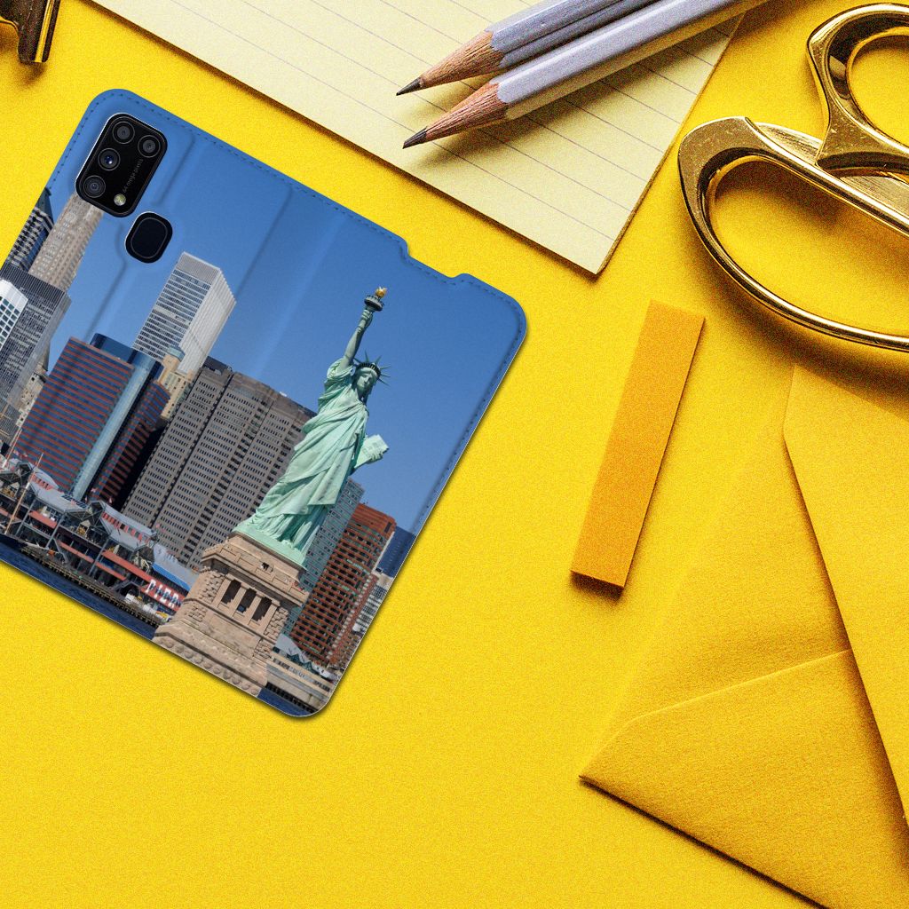 Samsung Galaxy M31 Book Cover Vrijheidsbeeld - B2C Telecom