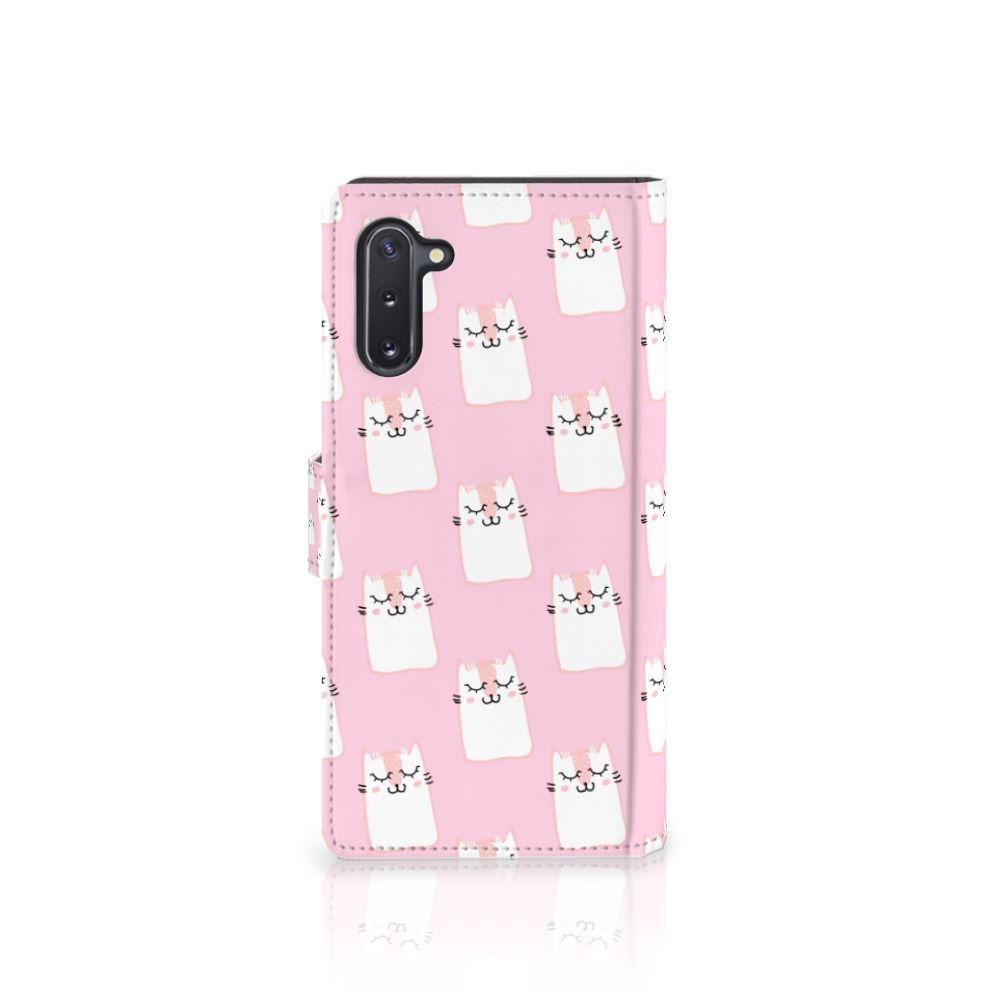 Samsung Galaxy Note 10 Telefoonhoesje met Pasjes Sleeping Cats