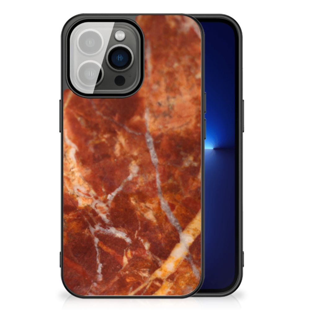iPhone 13 Pro Marmeren Print Telefoonhoesje Marmer Bruin B2C Telecom