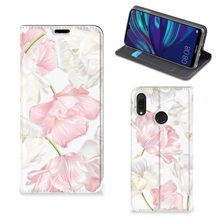 Huawei Y7 hoesje Y7 Pro (2019) Smart Cover Lovely Flowers