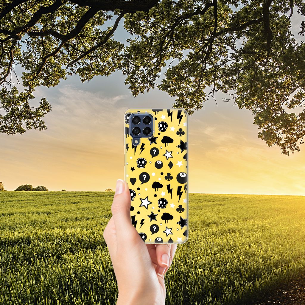 Silicone Back Case Samsung Galaxy M53 Punk Geel B2C Telecom