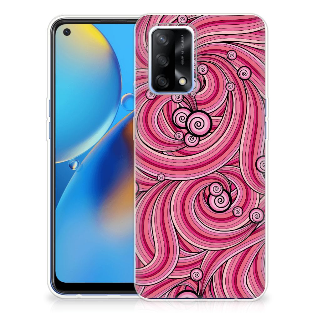 OPPO A74 4G Hoesje maken Swirl Pink B2C Telecom