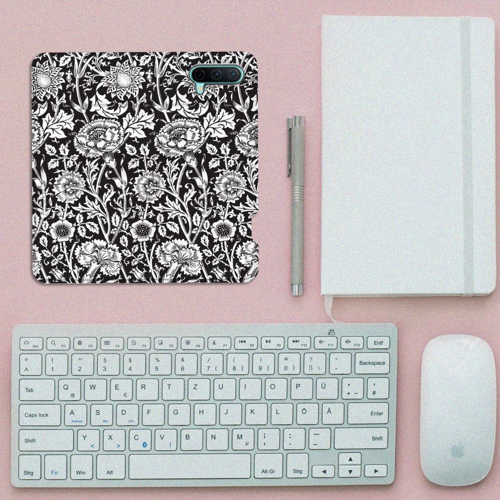 OnePlus Nord CE 5G Smart Cover Black Flowers - B2C Telecom
