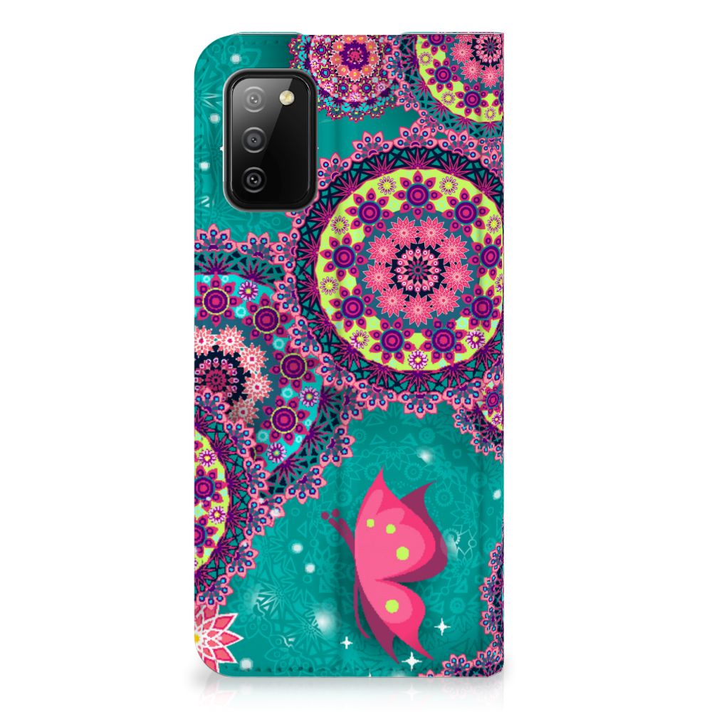 Samsung Galaxy M02s | A02s Bookcase Cirkels en Vlinders - B2C Telecom