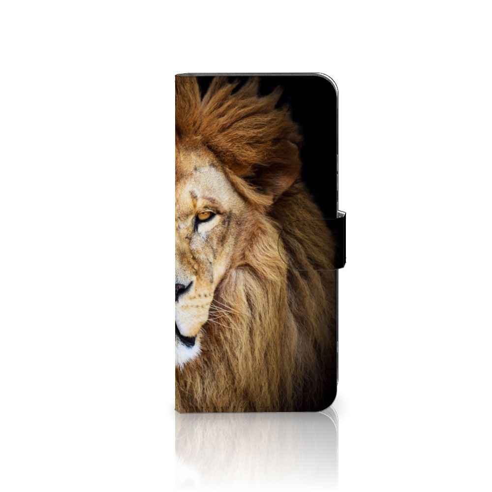 Xiaomi Redmi 10C Telefoonhoesje met Pasjes Leeuw