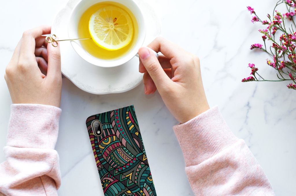 Huawei Y5 (2019) Hoesje met Magneet Aztec - B2C Telecom