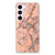 Samsung Galaxy S23 TPU Siliconen Hoesje Marmer Oranje B2C Telecom